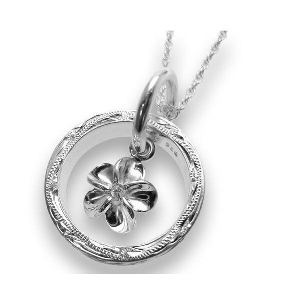 hoo ハワイアンジュエリー プルメリアネックレス ペンダント